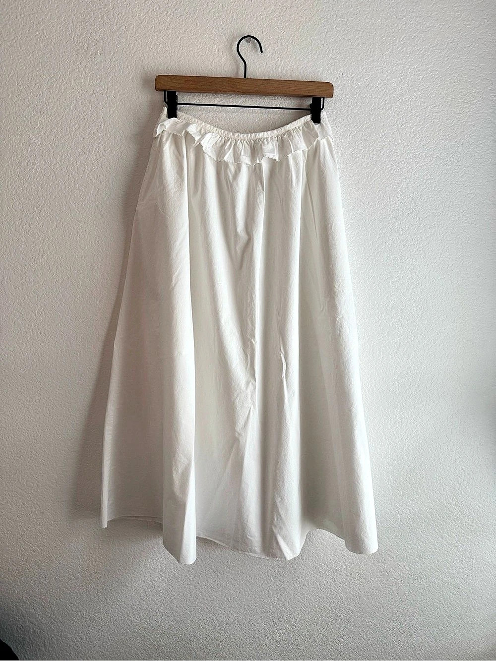 Ciao Lucia Esi Midi Skirt in White Cotton Like New size 4